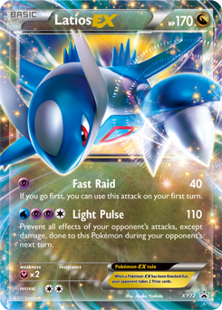Promo Pokémon card Latios EX XY72 from XY Promos expansion