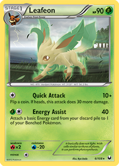 Leafeon 6/108 Pokémon card from Dark Explorers for sale at best price