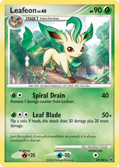 Leafeon 24/100 Pokémon card from Majestic Dawn for sale at best price