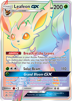 Leafeon GX 157/156 Pokémon card from Untra Prism for sale at best price