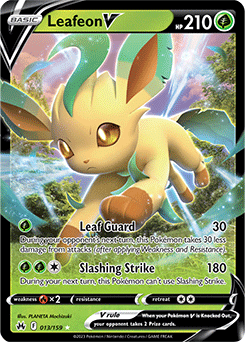 Leafeon V 013/159 Pokémon card from Crown Zenith for sale at best price