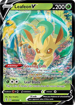 Leafeon V 7/203 Pokémon card from Evolving Skies for sale at best price