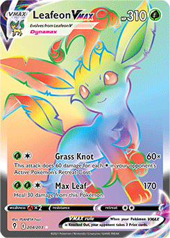 Leafeon VMAX 204/203 Pokémon card from Evolving Skies for sale at best price