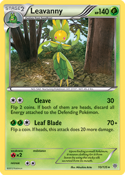 Leavanny 10/135 Pokémon card from Plasma Storm for sale at best price