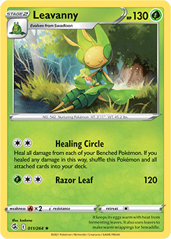 Leavanny 11/264 Pokémon card from Fusion Strike for sale at best price
