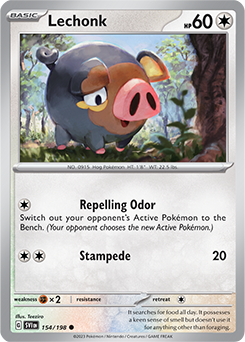 Lechonk 154/198 Pokémon card from Scarlet & Violet for sale at best price