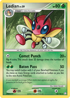 Ledian 60/146 Pokémon card from Legends Awakened for sale at best price