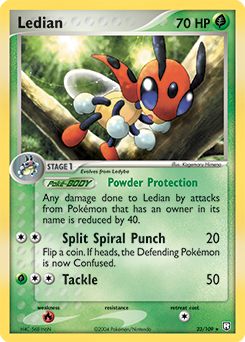 Carte Pokémon Ledian 23/109 de la série Ex Team Rocket Returns en vente au meilleur prix
