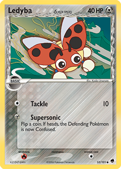Ledyba 53/101 Pokémon card from Ex Dragon Frontiers for sale at best price