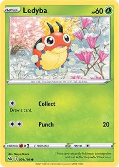 Ledyba 4/198 Pokémon card from Chilling Reign for sale at best price