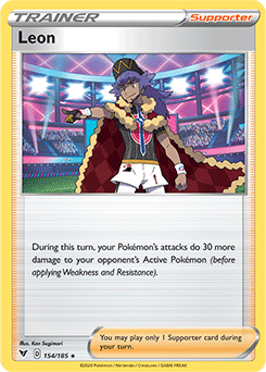 Leon 154/185 Pokémon card from Vivid Voltage for sale at best price