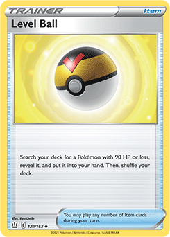 Level Ball 129/163 Pokémon card from Battle Styles for sale at best price