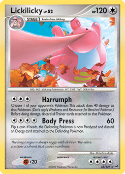Lickilicky 33/127 Pokémon card from Platinuim for sale at best price