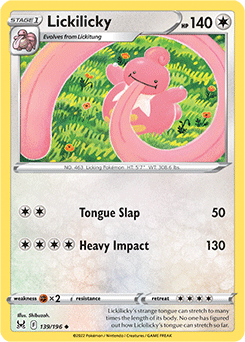 Lickilicky 139/196 Pokémon card from Lost Origin for sale at best price