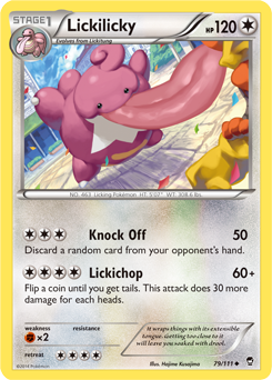 Lickilicky 79/111 Pokémon card from Furious Fists for sale at best price