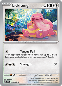 Lickitung 124/162 Pokémon card from Temporal Forces for sale at best price