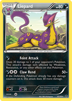 Liepard 65/98 Pokémon card from Emerging Powers for sale at best price