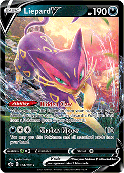 Liepard V 104/198 Pokémon card from Chilling Reign for sale at best price