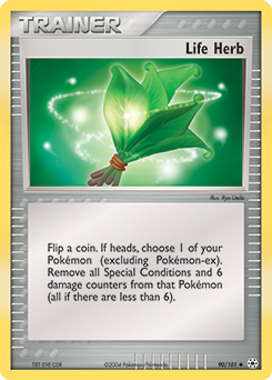 Uncommon Pokémon card Life Herb 90/101 from Ex Hidden Legends expansion