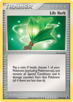 Carte Pokémon Herbe sauveuse 93/112 de la série Ex Rouge Feu Vert Feuille en vente au meilleur prix