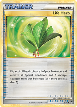 Uncommon Pokémon card Life Herb 79/95 from Unleashed expansion