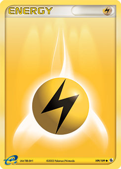Carte Pokémon Énergie Électrique 109/109 de la série Ex Rubis & Saphir en vente au meilleur prix
