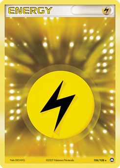 Carte Pokémon Énergie Électrique 106/108 de la série Ex Gardiens du Pouvoir en vente au meilleur prix