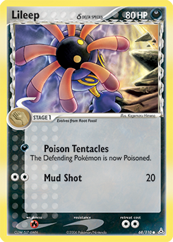Carte Pokémon Lilia 68/110 de la série Ex Fantômes Holon en vente au meilleur prix