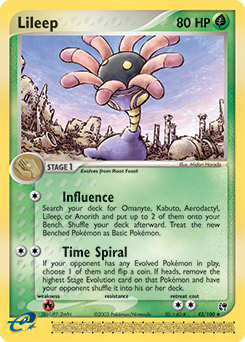 Carte Pokémon Lilia 42/100 de la série Ex Tempête de Sable en vente au meilleur prix