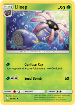 Lileep 10/236 Pokémon card from Cosmic Eclipse for sale at best price