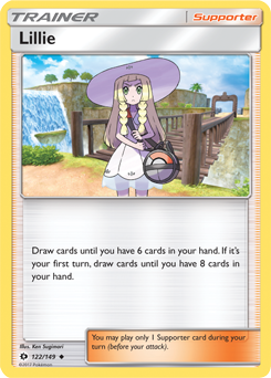 Lillie 122/149 Pokémon card from Sun & Moon for sale at best price