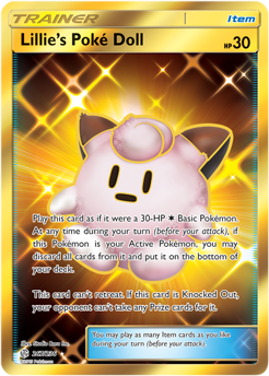 Lillie's Poké Doll 267/236 Pokémon card from Cosmic Eclipse for sale at best price