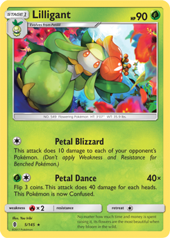Lilligant 5/145 Pokémon card from Guardians Rising for sale at best price