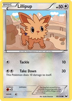 Lillipup 86/108 Pokémon card from Dark Explorers for sale at best price