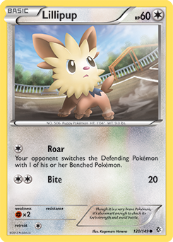 Lillipup 120/149 Pokémon card from Boundaries Crossed for sale at best price