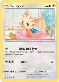 Lillipup 174/236 Pokémon card from Cosmic Eclipse for sale at best price