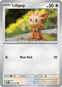 Lillipup 170/197 Pokémon card from Obsidian Flames for sale at best price