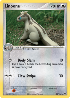Linoone 34/106 Pokémon card from Ex Emerald for sale at best price