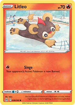 Litleo 028/196 Pokémon card from Lost Origin for sale at best price