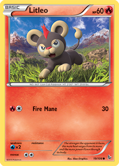 Litleo 19/106 Pokémon card from Flashfire for sale at best price