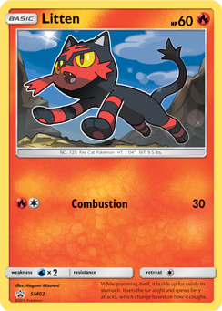 Litten SM02 Pokémon card from Sun and Moon Promos for sale at best price