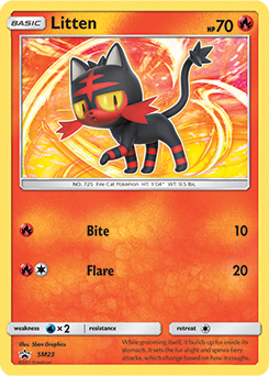 Carte Pokémon Promo Flamiaou SM23 de la série Promos Soleil et Lune