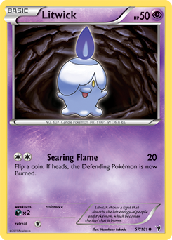 Litwick 57/101 Pokémon card from Noble Victories for sale at best price