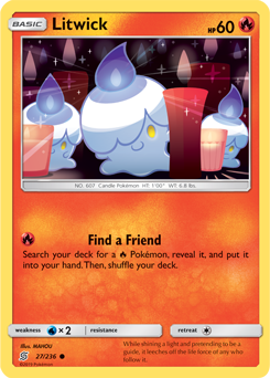 Litwick 27/236 Pokémon card from Unified Minds for sale at best price