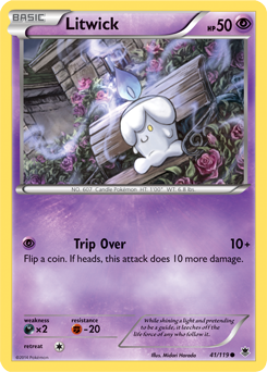 Litwick 41/119 Pokémon card from Phantom Forces for sale at best price