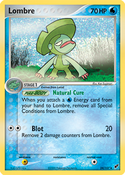 Carte Pokémon Peu commune Lombre 34/107 de la série Ex Deoxys