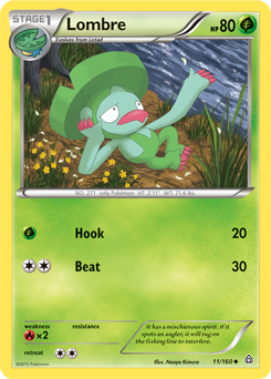 Lombre 11/160 Pokémon card from Primal Clash for sale at best price