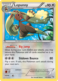 Lopunny 85/106 Pokémon card from Flashfire for sale at best price