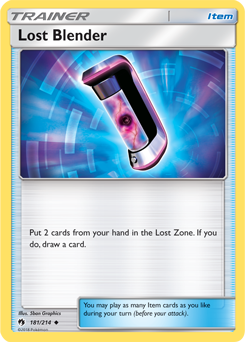 Lost Blender 181/214 Pokémon card from Lost Thunder for sale at best price