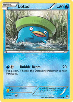 Lotad 29/135 Pokémon card from Plasma Storm for sale at best price
